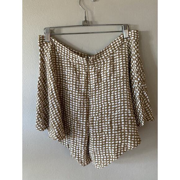 Rip Curl Paradise Cove Print High Rise Shorts XL Flowy Dot Boho Resort Coastal - Picture 2 of 7